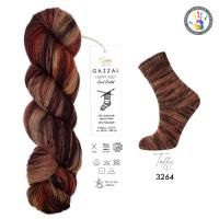 Gazzal Happy Feet (3264) 75% Мериносовая шерсть, 25% Полиамид / 100 гр. - 330 м.