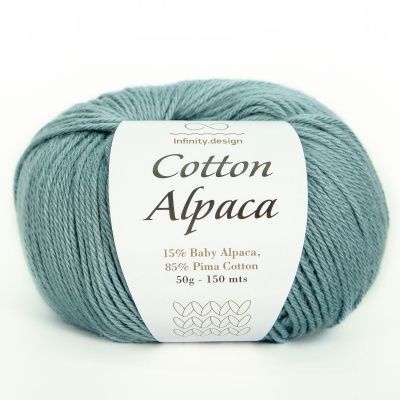 Infinity Cotton Alpaca ( 7252 SEA GREEN)  85% хлопок, 15 % беби альпака 50гр/150 м